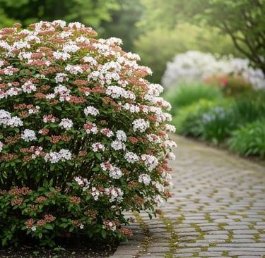 Viburnum tinus una floración para otoño e invierno