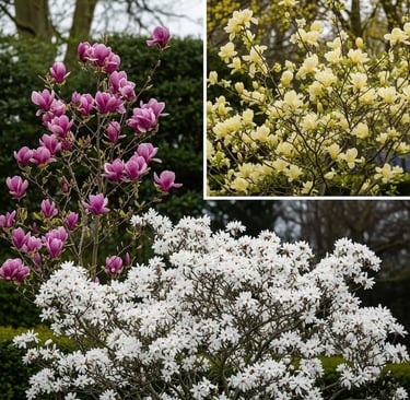 Magnolia en primavera plenitud de flor
