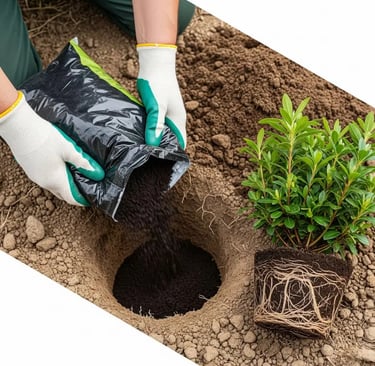 aportar sustrato ácido es labor fundamental en la plantación de acidófilas