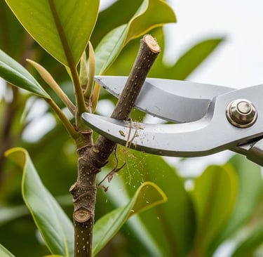 Una buena poda para limpiar y formar un ejemplar de magnolia
