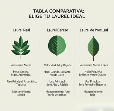 comparativa de laurel, elige tu laurel ideal