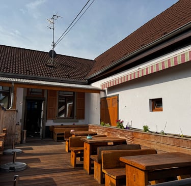 terrasse du bar "Au Tigre"