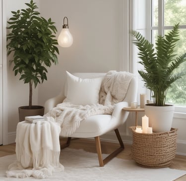 A living room filled with furniture and a window