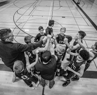 cohésion enfants basketball