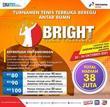 Bright Tennis Tournament Pertamina