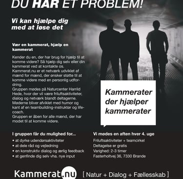 Flyer for projektet kammerat.nu
