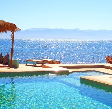 Nuweiba Egypt-beaches pool with sea view