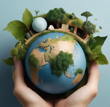 a person holding a globe with a globe in their hands