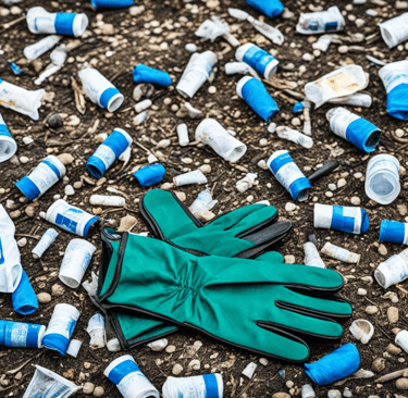a gloved gloved gloved glove with a glove on it
