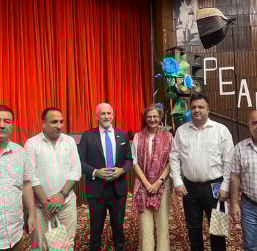 World Refugee Day ASC team with Ms. Areti Sianni UNHCR Chief of Mission and Mr. Shombi Sharp UN Resi