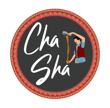 Our main logo showing a person making tea