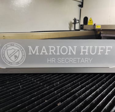 Acrylic HR Secretary Desk Sign