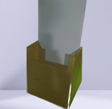 Acrylic Leaflet Holder with Paper Insert