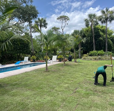 after landscaping in Ponte Vedra Beach Fl