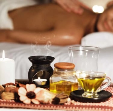 Natural stress relief massage therapy at Macro Spa in Medavakkam with relaxing spa ambianc