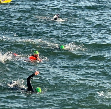 Sam dressed as a tow float