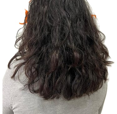 cabello largo ondulado