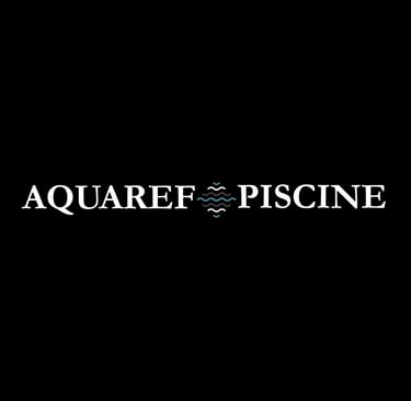 Logo d'Aquaref Piscine avec lien vers le site internet, crées par OpéPro