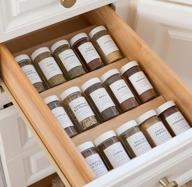 drawer spice organizer small kitchen