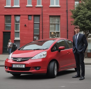 A close-up of a car’s leather interior, showcasing craftsmanship and comfort.