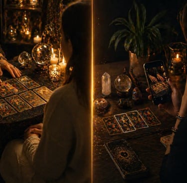 tarot online whatsapp vs tarot presencial em leitura de cartas