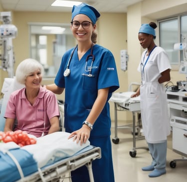 A team of carers collaborating attentively during a morning briefing at a mental health institution.