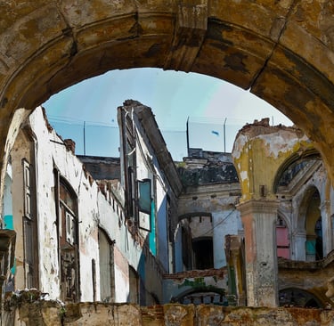 Derrumbe de una utopía es una serie foto sobre la decadencia de Cuba