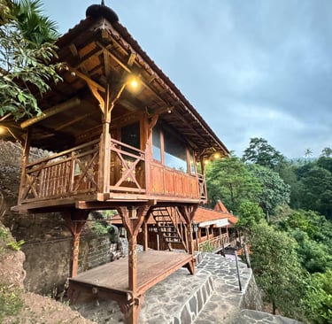 Custom Joglo pavilion designed for luxury resort development using high quality reclaimed teak wood materials