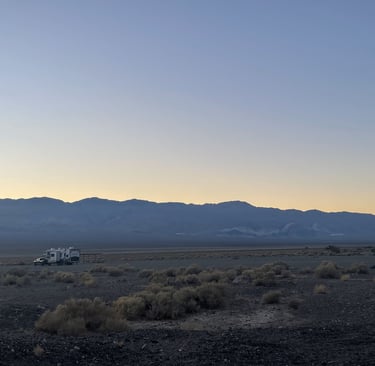 Abandoned ghost town in Death Valley desert representing clarity & focus in business growth strategy