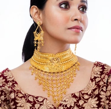 City Girl Jewellery Gold-plated Gold Jewellery Set – Graceful Festive Style
