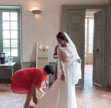 Préparatifs au Château & Golf La Perrière La Maison Younan à Angers.
