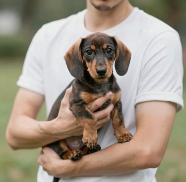 woman wearing black crew-neck shirt