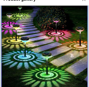 a photo of a colorful light up on a phone