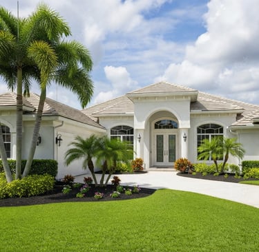 Residential landscape service for a Southwest Florida home