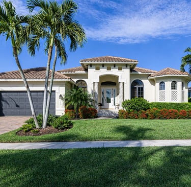 Beautiful residential landscape representing The Plant Lady in Southwest Florida