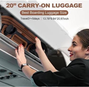 20-inch carry-on luggage meets airline size requirements