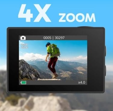 20MP WiFi Action Camera with EIS Ultra HD .