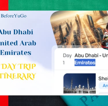 free itinerary