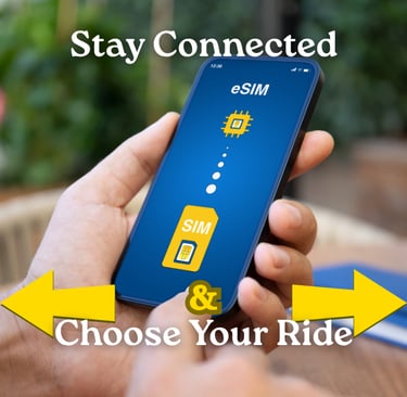 Stay connected with e-SIM.