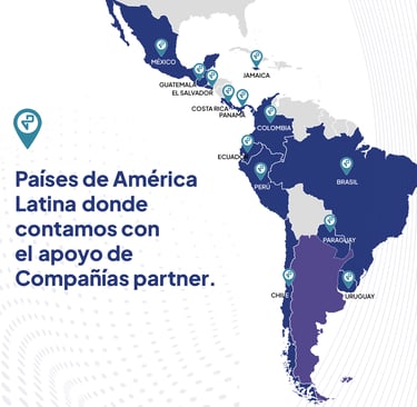 mara de latinoamérica que indica los contactos de Premiar