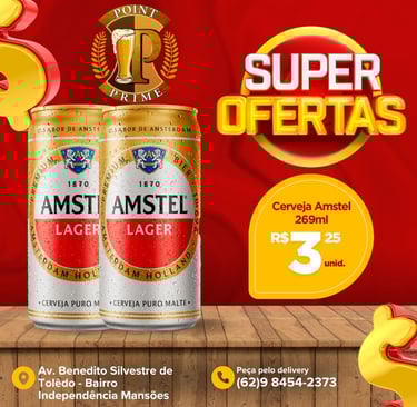 Promoção Cerveja Amstel de 269ml por R$3,25