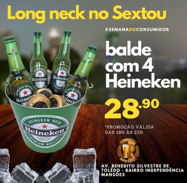 Balde com 4 Heineken por R$28,90