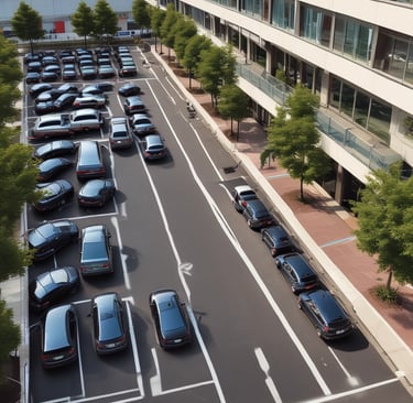 A concrete building under construction with multiple floors is visible. Rebar protrudes from the top, indicating ongoing construction work. A red metal fence surrounds the site, indicating a restricted area. The sky is overcast, adding a neutral tone to the scene.