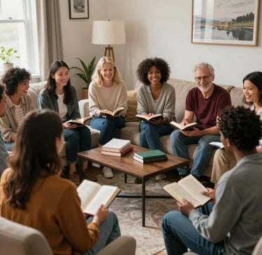 Thejesusgalleries.com small-group bible-study fellowship, comfortable, sharing interactive diverse  