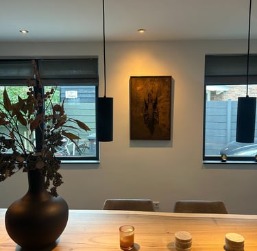 a Lobster artwork in frame
