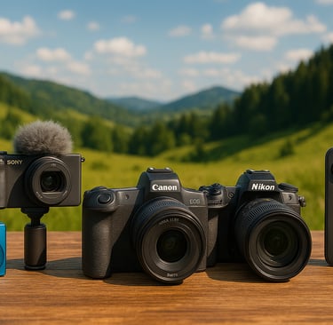 Best digital cameras 2025 outdoor comparison Canon,Nikon, Sony Insta360