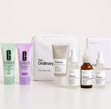 Top-rated facial care kits 2025 on Amazon USA display.