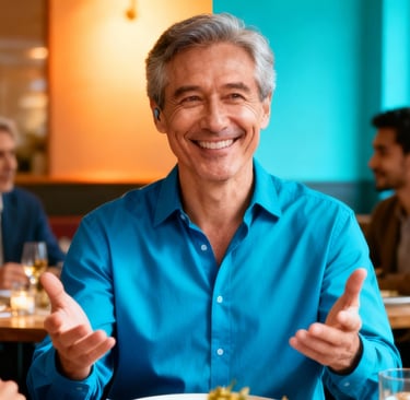 Ansiedade social e perda auditiva: mulher reconquistando confiança e autoestima com aparelhos