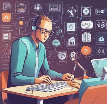 the word ai spelled in white letters on a black surface