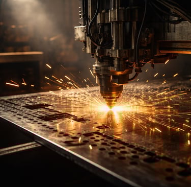Illuminated architectural signage installed on commercial building in Lagos